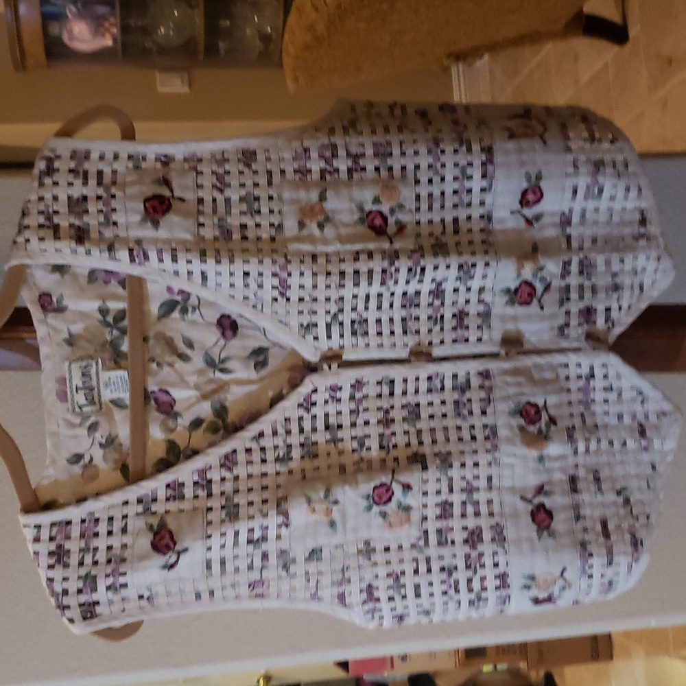 VTG Tantrums Lattice Embroidered Vest Boho